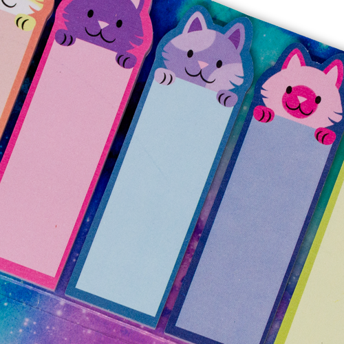 Rainbow Cat Sticky Bookmarks