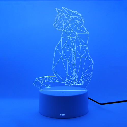 geometric colour changing light