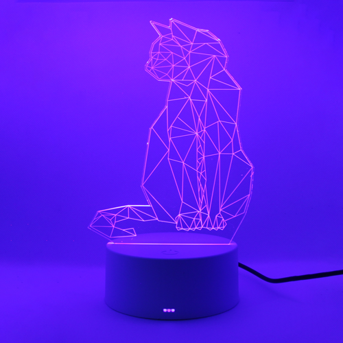 geometric colour changing light