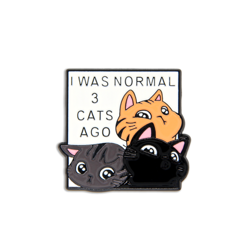 i was normal 3 cats ago pin