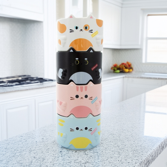 stack cats mug set