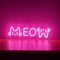 meow neon light