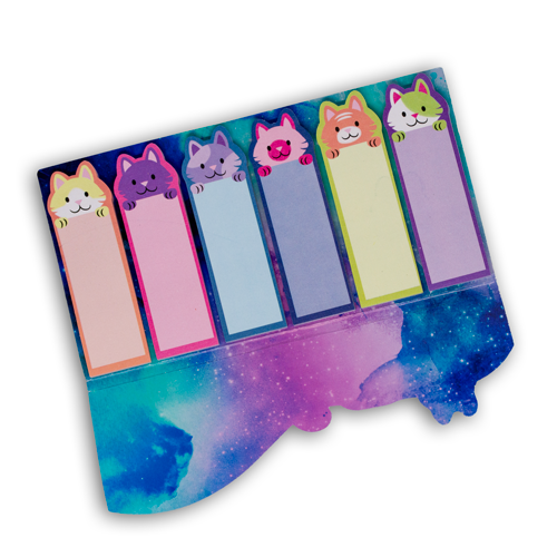 Rainbow Cat Sticky Bookmarks