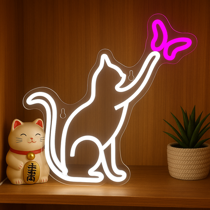 cat & butterfly Light