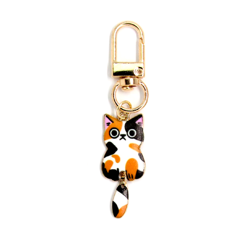 dangle cat keyring