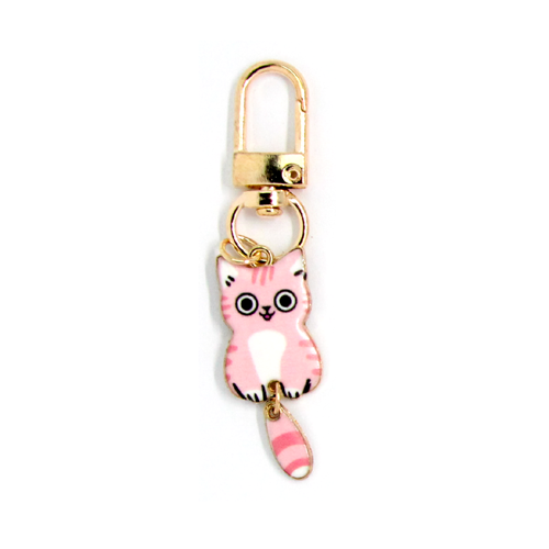 dangle cat keyring