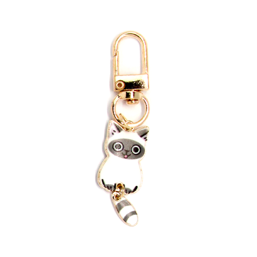 dangle cat keyring