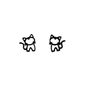 cute kitty earrings