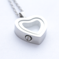 glass heart locket