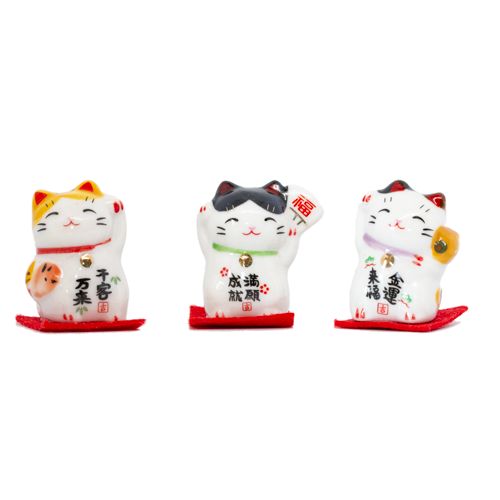 maneki-neko lucky cat figurines