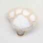 fluffy paw keyring