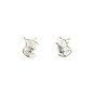 geometric fox earrings