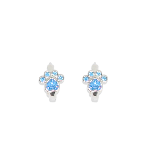 paw hoop earrings