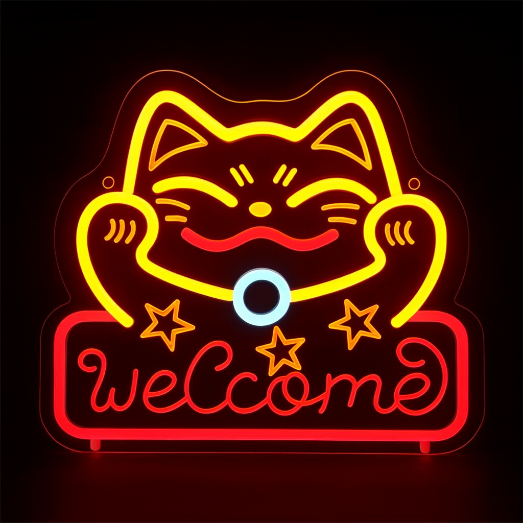 maneki neko welcome light
