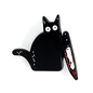 psycho black cat pin