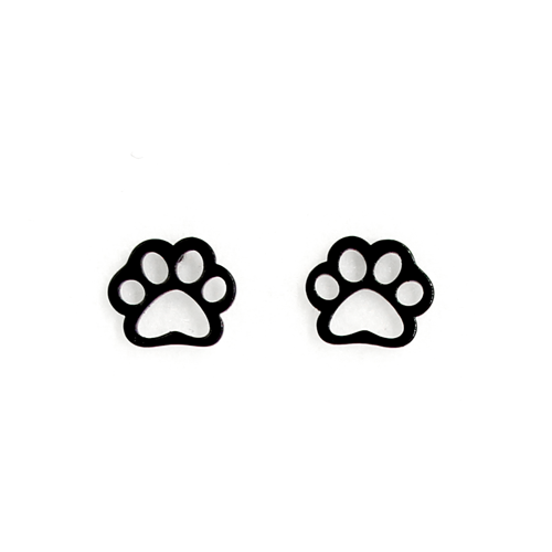 kitty paw earrings