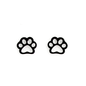 kitty paw earrings