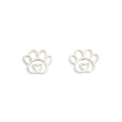 heart is in your paws earrings