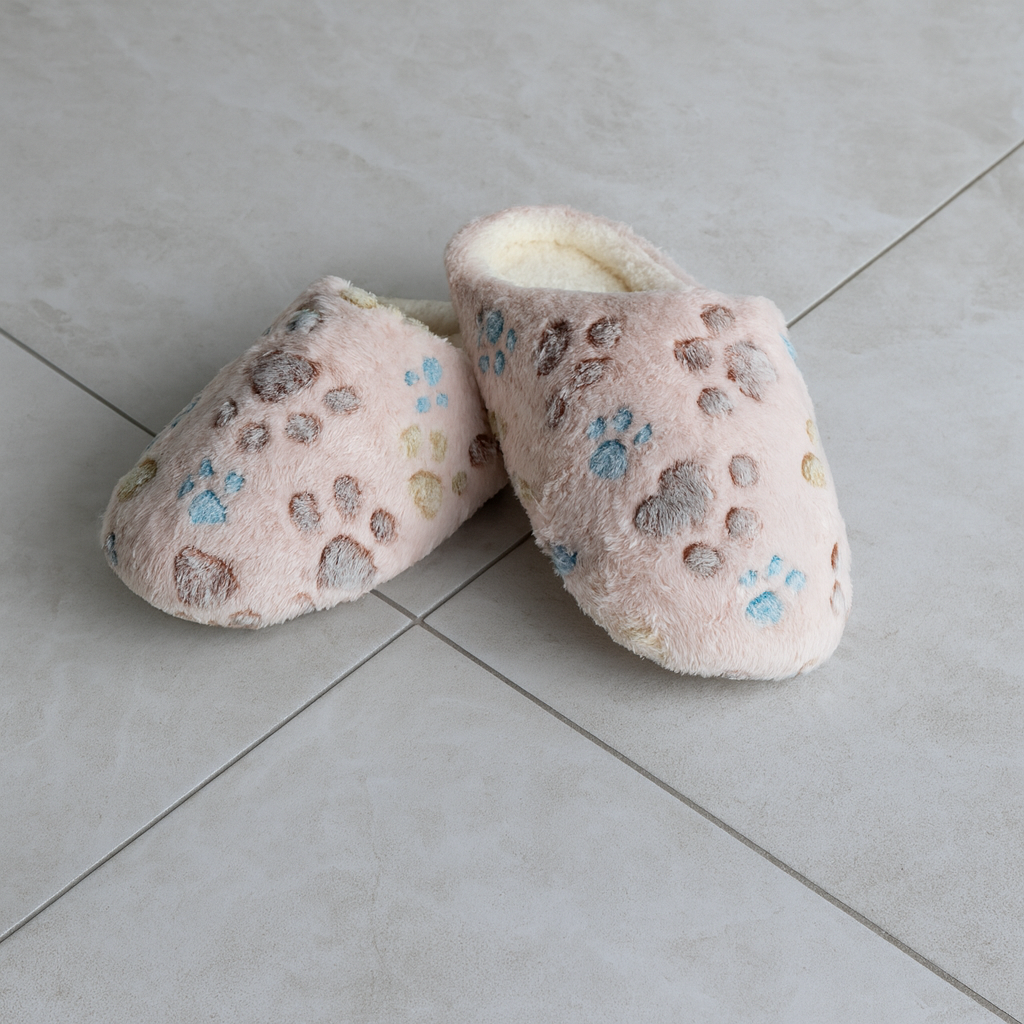 paw print slippers