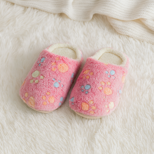 paw print slippers