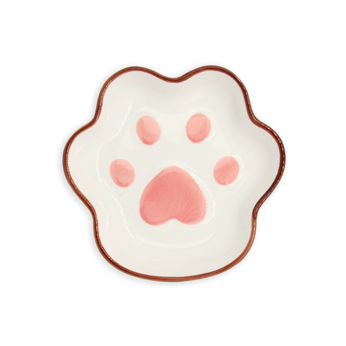 pink paw trinket bowl