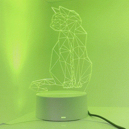 geometric colour changing light