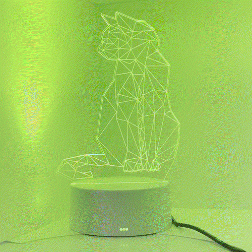geometric colour changing light