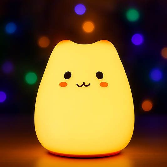 squishy silicon kitty nighlight