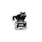 gothic tattoo cat pin