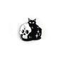 gothic tattoo cat pin