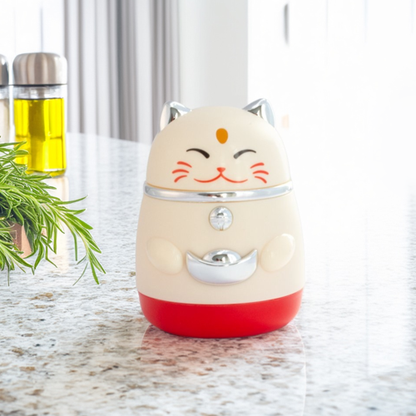 maneki-neko lucky cat toothpick holder