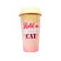 hold on i see a cat travel mug